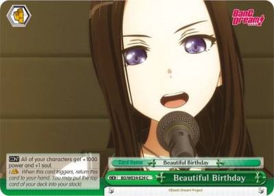 Beautiful Birthday BD/WE34-E24 C Morfonica x RAISE A SUILEN Card