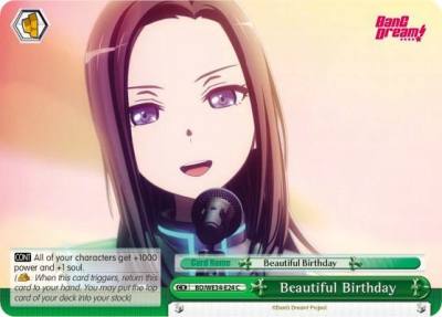 Beautiful Birthday Parallel Foil BD/WE34-E24 C Morfonica x RAISE A SUILEN Card