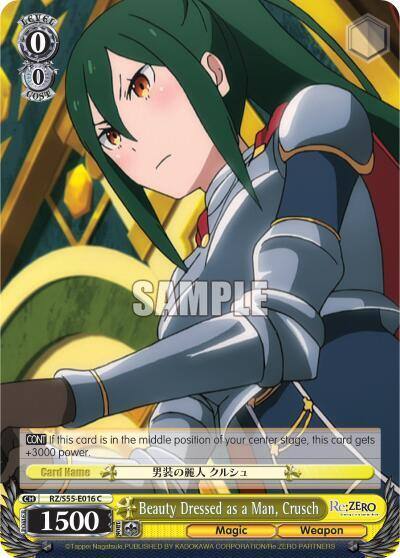Beauty Dressed as a Man Crusch RZ/S55-E016 C Re:ZERO Vol.2 Card