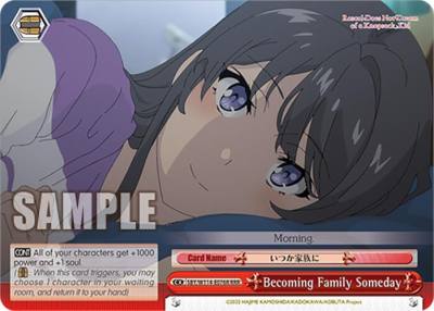Becoming Family Someday RRR SBY/W114-E076R RRR Rascal Does Not Dream Series Card