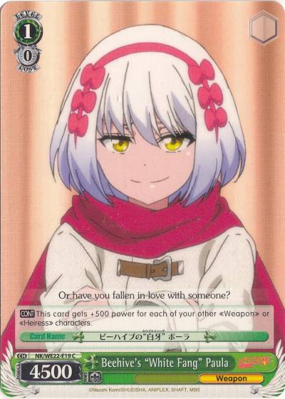 Beehives White Fang Paula NK/WE22-E19 NISEKOI Extra Booster Card