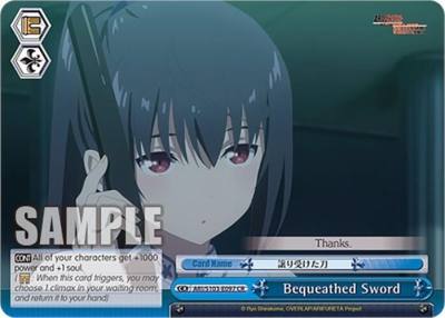 Bequeathed Sword ARI/S103-E097 CR Arifureta: From Commonplace to World's Strongest Card