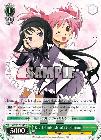Best Friends Madoka and Homura MM/W17-E047 C Puella Magi Madoka Magica Card