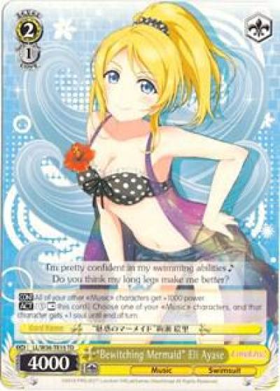 Bewitching Mermaid Eli Ayase LL/W36-TE15 TD Love Live! Vol. 2 Card