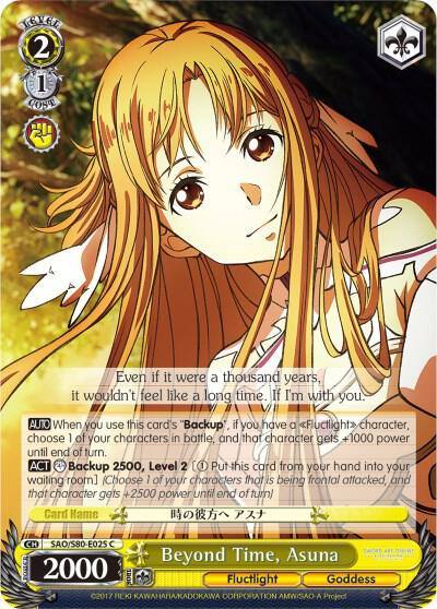 Beyond Time Asuna SAO/S80-E025 C Sword Art Online -Alicization- Vol.2 Card