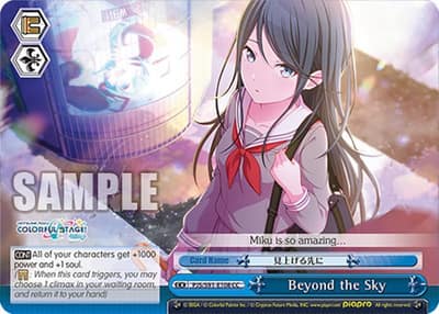 Beyond the Sky PJS/S91-E108 CC HATSUNE MIKU: COLORFUL STAGE! Weiss Schwarz card