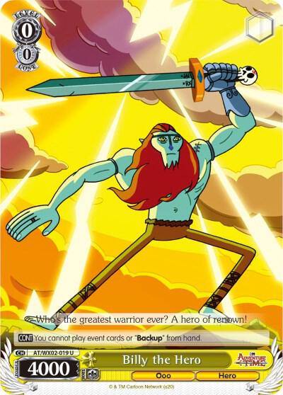 Billy the Hero AT/WX02-019 U Adventure Time Card