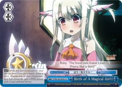 Birth of A Magical Girl PI/EN-S04-E083 CC Fate/kaleid liner PRISMA ILLYA DX Card