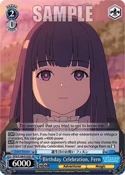 Birthday Celebration Fern SR SFN/S108-E102S SR Frieren: Beyond Journey’s End Card