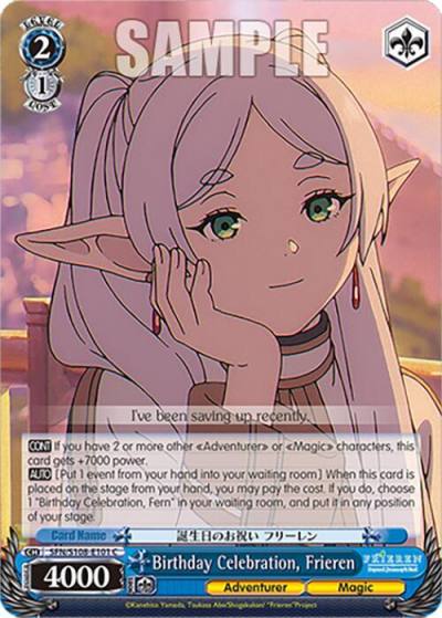 Birthday Celebration Frieren SFN/S108-E101 C Frieren: Beyond Journey’s End Card