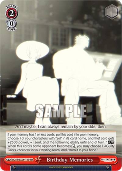 Birthday Memories GGST/SX06-T10 TD Guilty Gear -Strive- Card