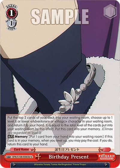 Birthday Present B SFN/S108-E065b U Frieren: Beyond Journey’s End Card
