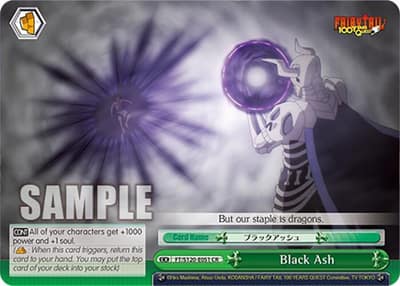 Black Ash FT/S120-E051 CR FAIRY TAIL 100 YEARS QUEST Weiss Schwarz card