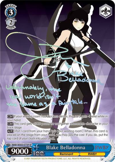 Blake Belladonna SP RWBY/WX03-077SP SP RWBY Card