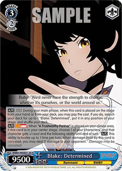 Blake Determined RWBY/WXE01-54 N RWBY Premium Booster Card
