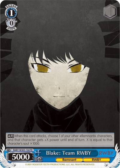 Blake Team RWBY Promo RWBY/WX03-104 PR RWBY Card