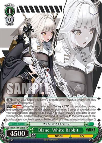 Blanc White Rabbit SR NIK/S117-E037S SR GODDESS OF VICTORY: NIKKE Card