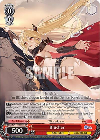Blucher SR AZL/S119-E083S SR Azur Lane Vol. 2 Card