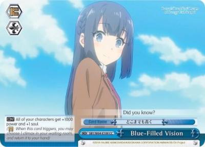 Blue Filled Vision SBY/W64-E100 CC Rascal Does Not Dream of Bunny Girl Senpai Card