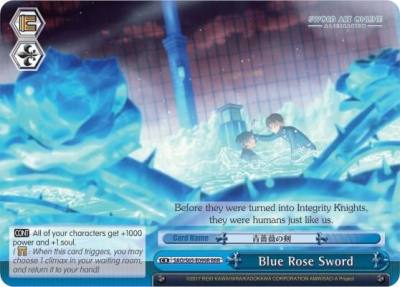 Blue Rose Sword RRR SAO/S65-E099R RRR Sword Art Online -Alicization- Card