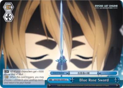 Blue Rose Sword SAO/S65-E099 CC Sword Art Online -Alicization- Card