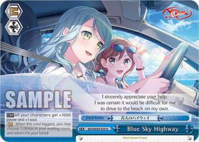 Blue Sky Highway BD/WE49-E59 BanG Dream! 10th Anniversary! Premium Booster Card