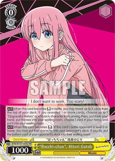 Bocchi chan Hitori Gotoh BTR/W107-E002 RR BOCCHI THE ROCK! Card