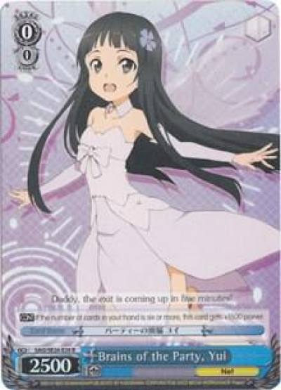Brains of the Party Yui Parallel Foil SAO/SE26-E28 R Sword Art Online II Vol.2 Card