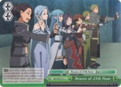 Braves of 27th floor Parallel Foil SAO/SE26-E21 C Sword Art Online II Vol.2 Card