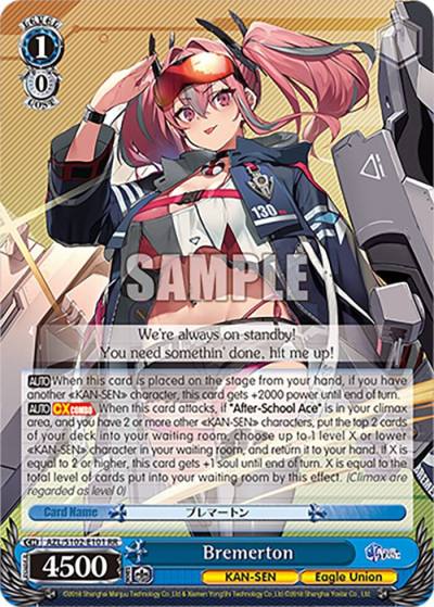 Bremerton AZL/S102-E101 RR Azur Lane Card