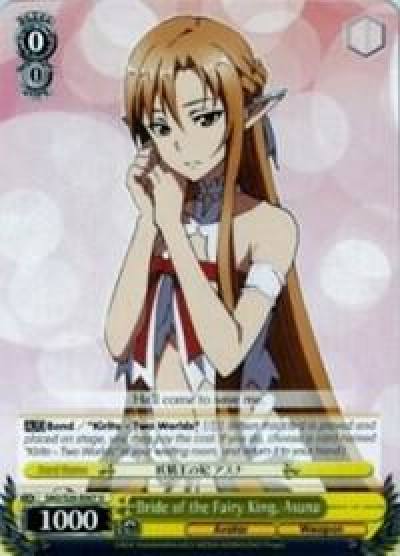 Bride of the Fairy King Asuna SAO/S26-E007 U Sword Art Online Vol.2 Card