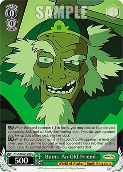 Bumi An Old Friend ATLA/WX04-038 C Avatar: The Last Airbender Card