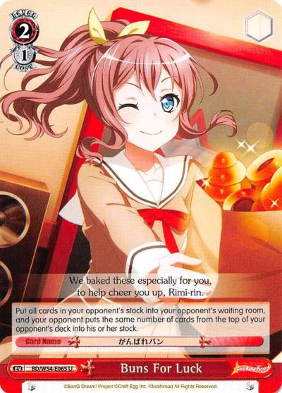 Buns For Luck BD/W54-E065 U BanG Dream! Girls Band Party! Card