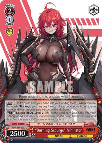 Burning Scourge Nihilister NIK/S117-E077 C GODDESS OF VICTORY: NIKKE Card