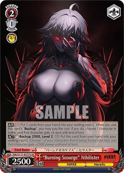 Burning Scourge Nihilister SR NIK/S117-E077S SR GODDESS OF VICTORY: NIKKE Card