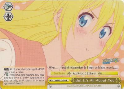 But Its All About You NK/WE22-E07 NISEKOI Extra Booster Card