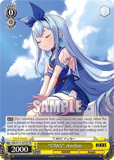 CIWS Anchor SR NIK/S117-E019S SR GODDESS OF VICTORY: NIKKE Card