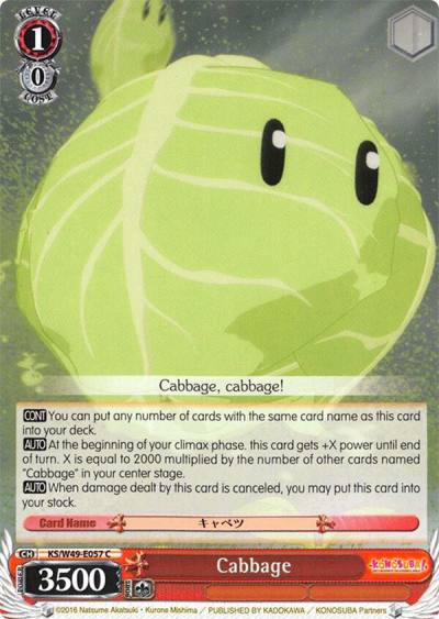 Cabbage KS/W49-E057 C KonoSuba Card