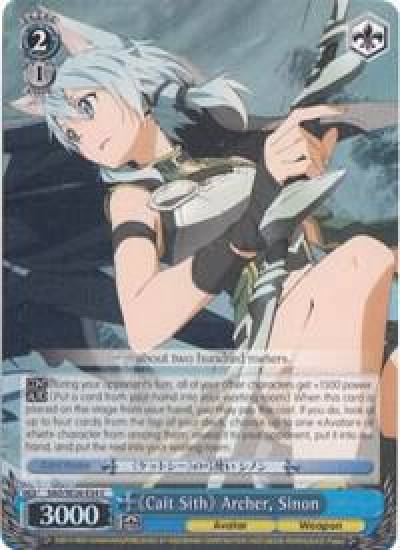 Cait Sith Archer Sinon Parallel Foil SAO/SE26-E34 C Sword Art Online II Vol.2 Card