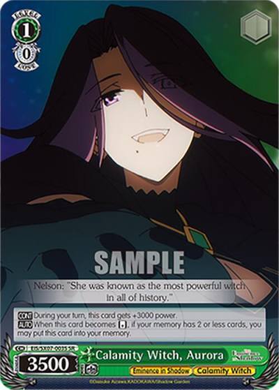 Calamity Witch Aurora SR EIS/SX07-003S The Eminence in Shadow Card