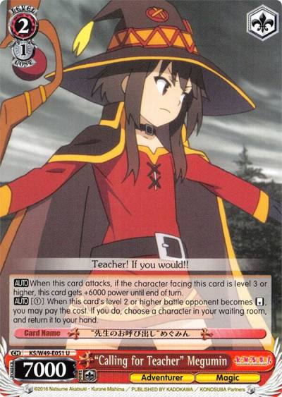 Calling for Teacher Megumin KS/W49-E051 U KonoSuba Card