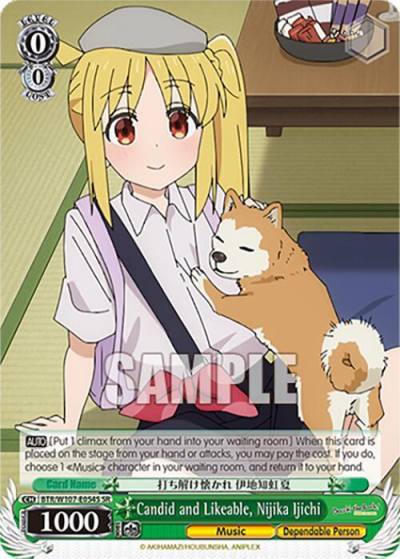 Candid and Likeable Nijika Ijichi SR BTR/W107-E054S SR BOCCHI THE ROCK! Card