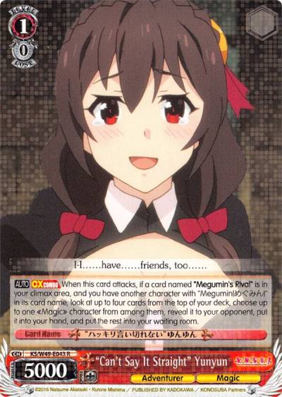 Cant Say It Straight Yunyun KS/W49-E043 R KonoSuba Card