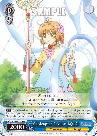 Cardcaptor Sakura AQUA CCS/WX01-089 C Cardcaptor Sakura: Clear Card Card