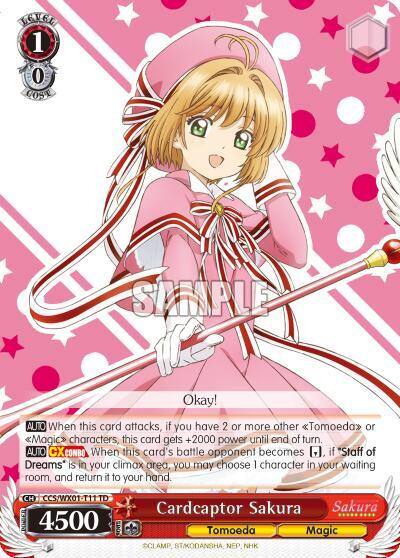 Cardcaptor Sakura CCS/WX01-T11 TD Cardcaptor Sakura: Clear Card Card