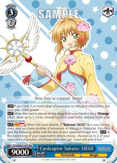 Cardcaptor Sakura SIEGE CCS/WX01-077 RR Cardcaptor Sakura: Clear Card Card