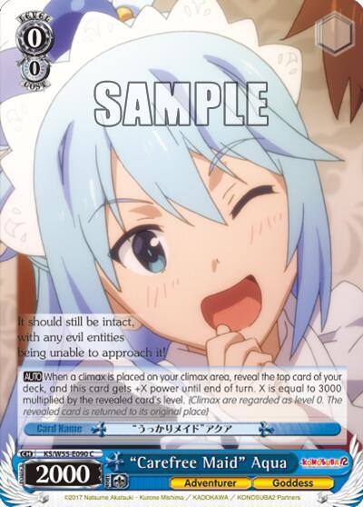 Carefree Maid Aqua KS/W55-E090 C KonoSuba 2 Card