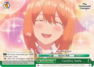 Carefree Smile 5HY/W83-E060 CR The Quintessential Quintuplets Card