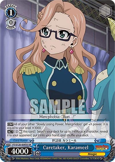 Caretaker, Karameel (SR) FT/S120-E093S SR FAIRY TAIL 100 YEARS QUEST Weiss Schwarz card
