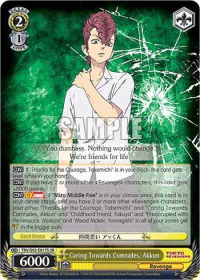 Caring Towards Comrades Akkun SR TRV/S92-E017S SR Tokyo Revengers Card